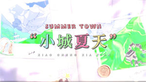 S1103LBI利比《小城夏天》#原版伴奏 #带和声 卡通动漫青春校园唯美爱情歌曲节日晚会舞蹈演出舞台mv高清LED视频背景素材