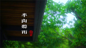S1108杨青《半山听雨》#配乐 唯美意境无古琴音乐唯美治愈系风景高清LED视频背景素材mv完整版#国风古韵 #可替换无古琴版 #治愈系风景 #云水禅心