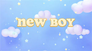 S1203房东的猫《New Boy》#原版伴奏 #带和声 蓝天白云小清新卡通版儿童校园节日晚会舞蹈演出舞台高清LED视频背景素材
