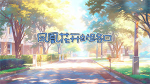 S1420房东的猫孟慧圆《凤凰花开的路口》#伴奏 #带和声 唯美儿童校园歌曲节日晚会舞蹈演出舞台高清LED视频背景素材