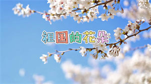 S1566宋小睿《祖国的花朵》#伴奏 #带和声 唯美儿童歌曲节日舞蹈演出舞台高清LED视频背景素材