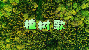 S1620少年儿童合唱团《植树歌》#伴奏 #无人声 唯美造林幼儿歌曲节日晚会舞蹈演出舞台高清LED视频背景素材