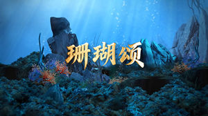 S1859徐子尧《珊瑚颂》#伴奏 #无人声 唯美治愈歌曲节日舞蹈演出舞台高清LED视频背景素材