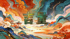 S1908周深《吉量》#伴奏 #无人声 古代神话吉祥神兽马年儿童合唱歌曲节日晚会舞蹈演出舞台高清LED视频背景素材