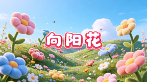 S1919冯紫昭《向阳花》#伴奏 #无人声 儿童校园治愈合唱歌曲节日晚会舞蹈演出舞台高清LED视频背景素材