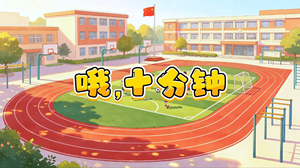 S1932小蓓蕾组合《哦，十分钟》#伴奏 #无人声 小学课间活动卡通儿童合唱歌曲节日舞蹈演出舞台高清LED视频背景素材