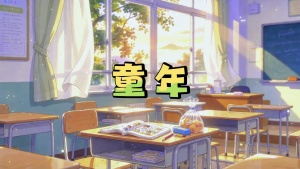 S2002卓依婷《童年》#伴奏 #带和声 唯美治愈六一经典儿童歌曲节日舞蹈演出舞台高清LED视频背景素材